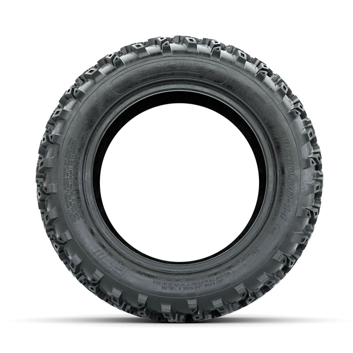 GTW Rogue All-Terrain Golf Cart Tire – 23x10.00-14, 4-Ply (Lift Kit Required)