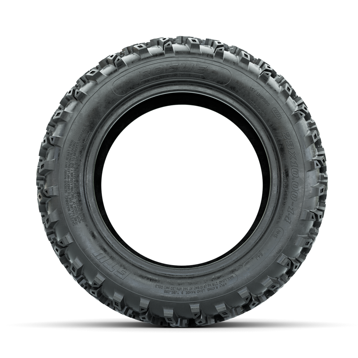GTW Rogue All-Terrain Golf Cart Tire – 23x10.00-14, 4-Ply (Lift Kit Required)