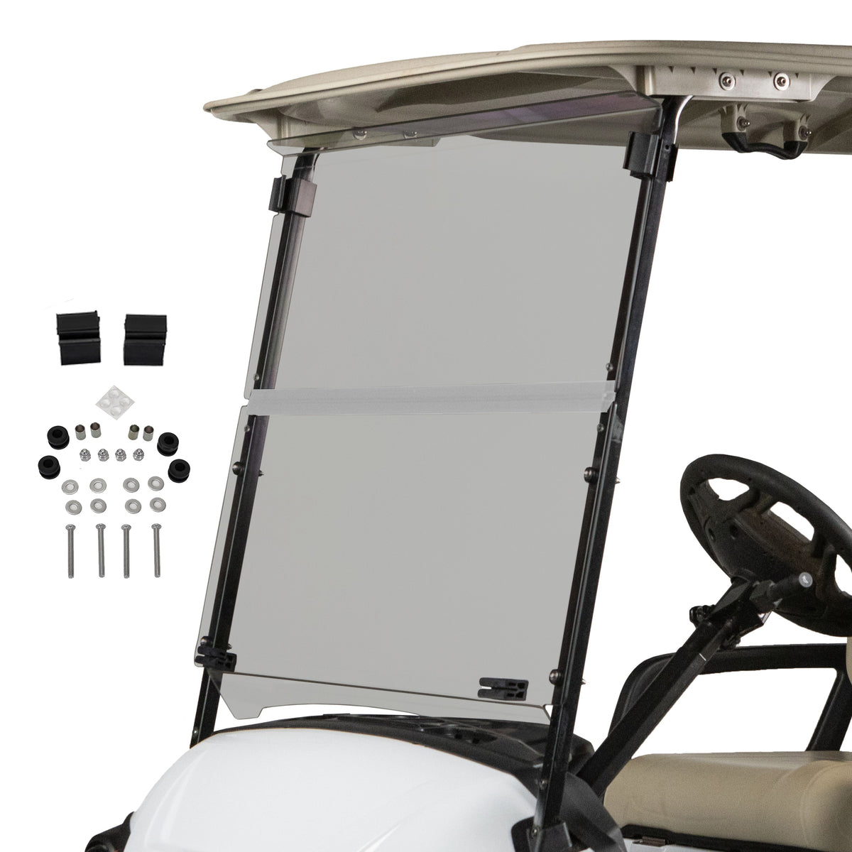 Yamaha Drive2 Tinted Folding Windshield | 3/16" Acrylic | 2017-Up