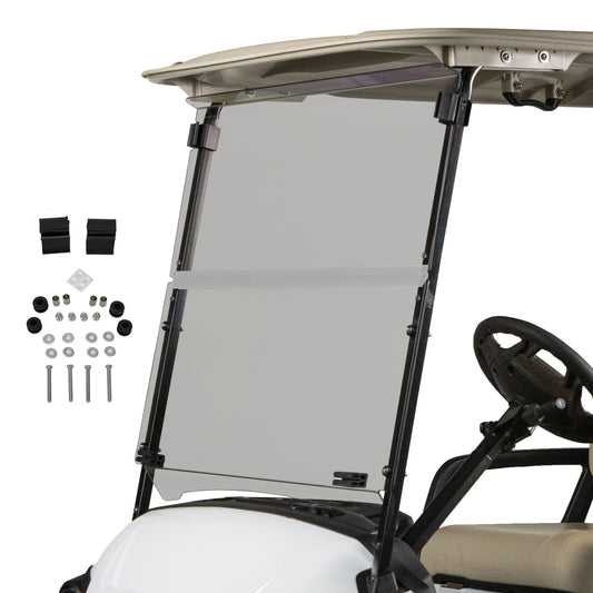 Yamaha Drive2 Tinted Folding Windshield | 3/16" Acrylic | 2017-Up