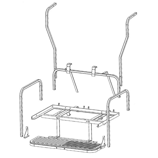 GTW MACH3 Flip Frame Only Club Car DS 2001.5-2012