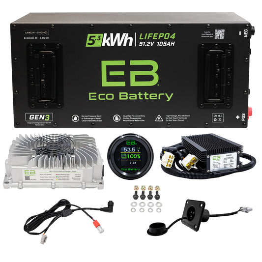 Navitas Chassis Lithium Battery – Eco Battery 51V 105Ah Skinny Gen3 | Lifetime Warranty