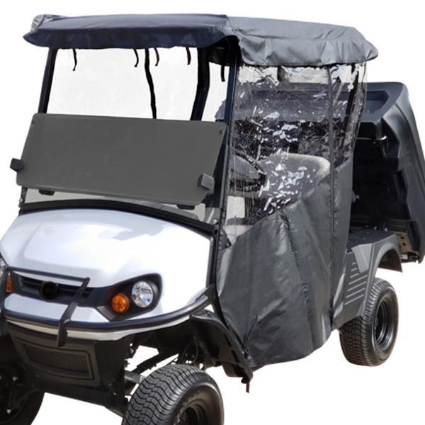 RedDot Black 3-Sided Over-The-Top Enclosure for Cushman Hauler 800/1200 Series