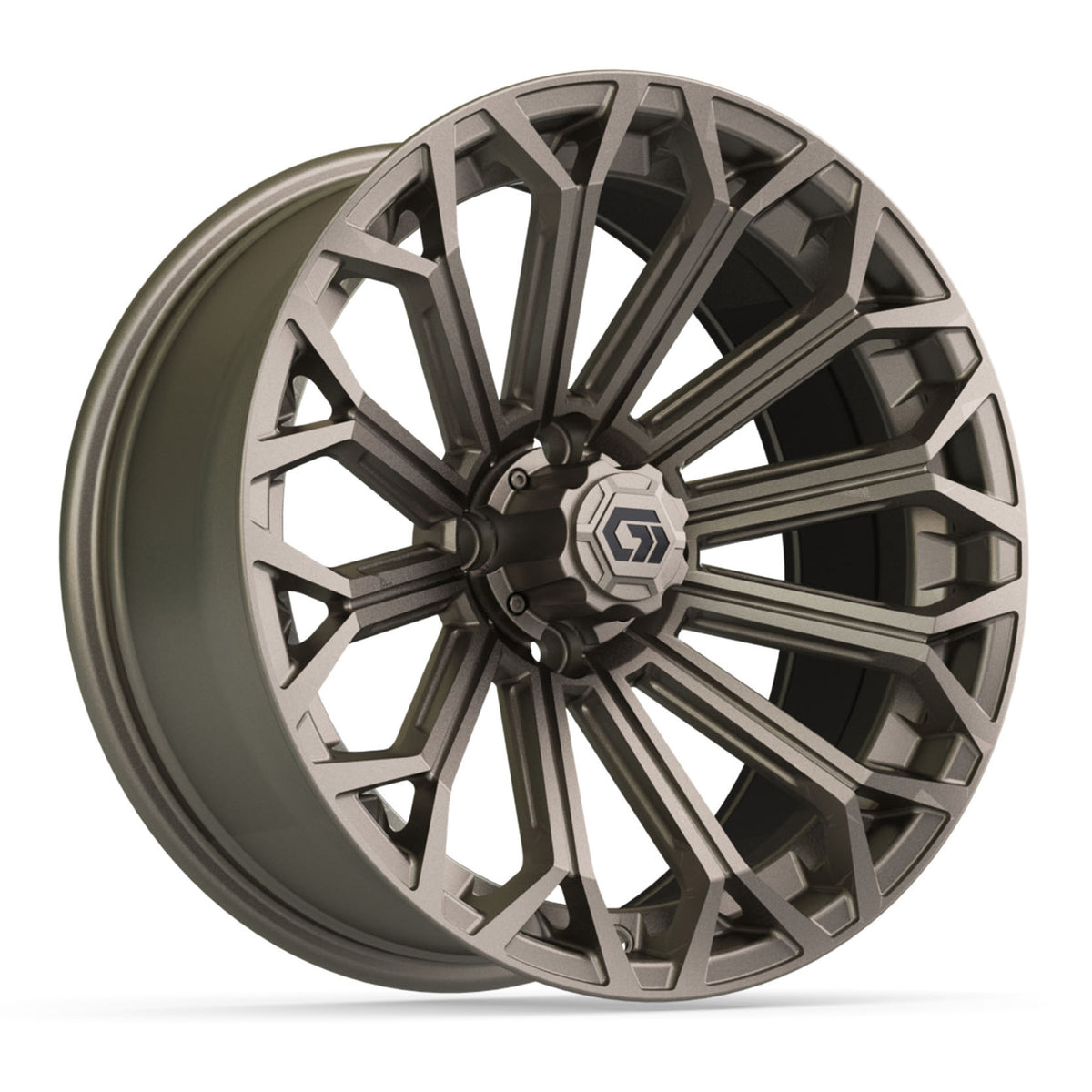 GTW® Phantom Matte Bronze 16" Golf Cart Wheel - Single