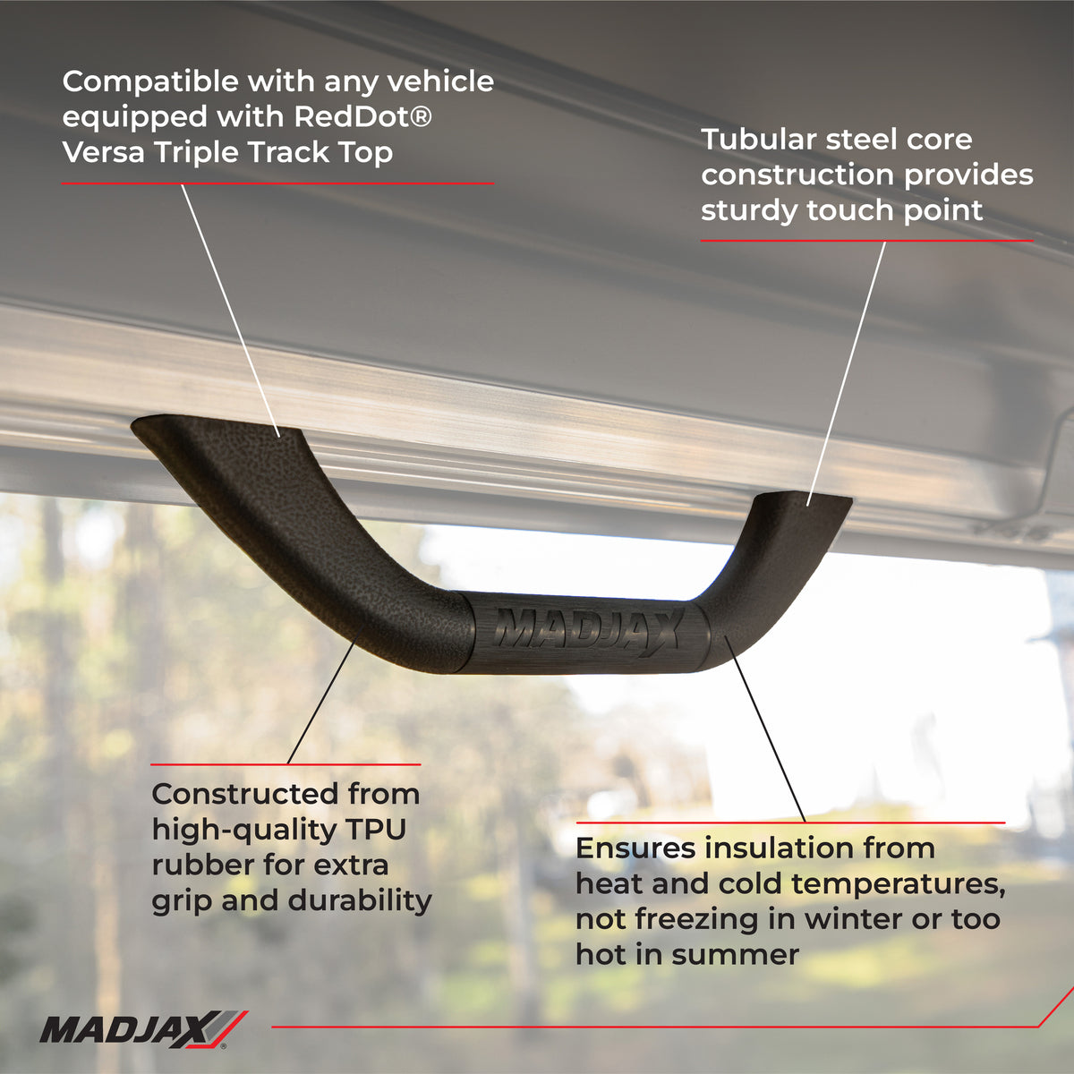 MadJax XSeries Storm Hard Style Grab Handle for the 84 inch top