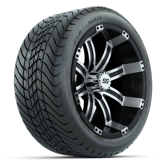 Set of (4) 14" GTW Tempest Wheels with 225/30-14 Mamba Street Tires