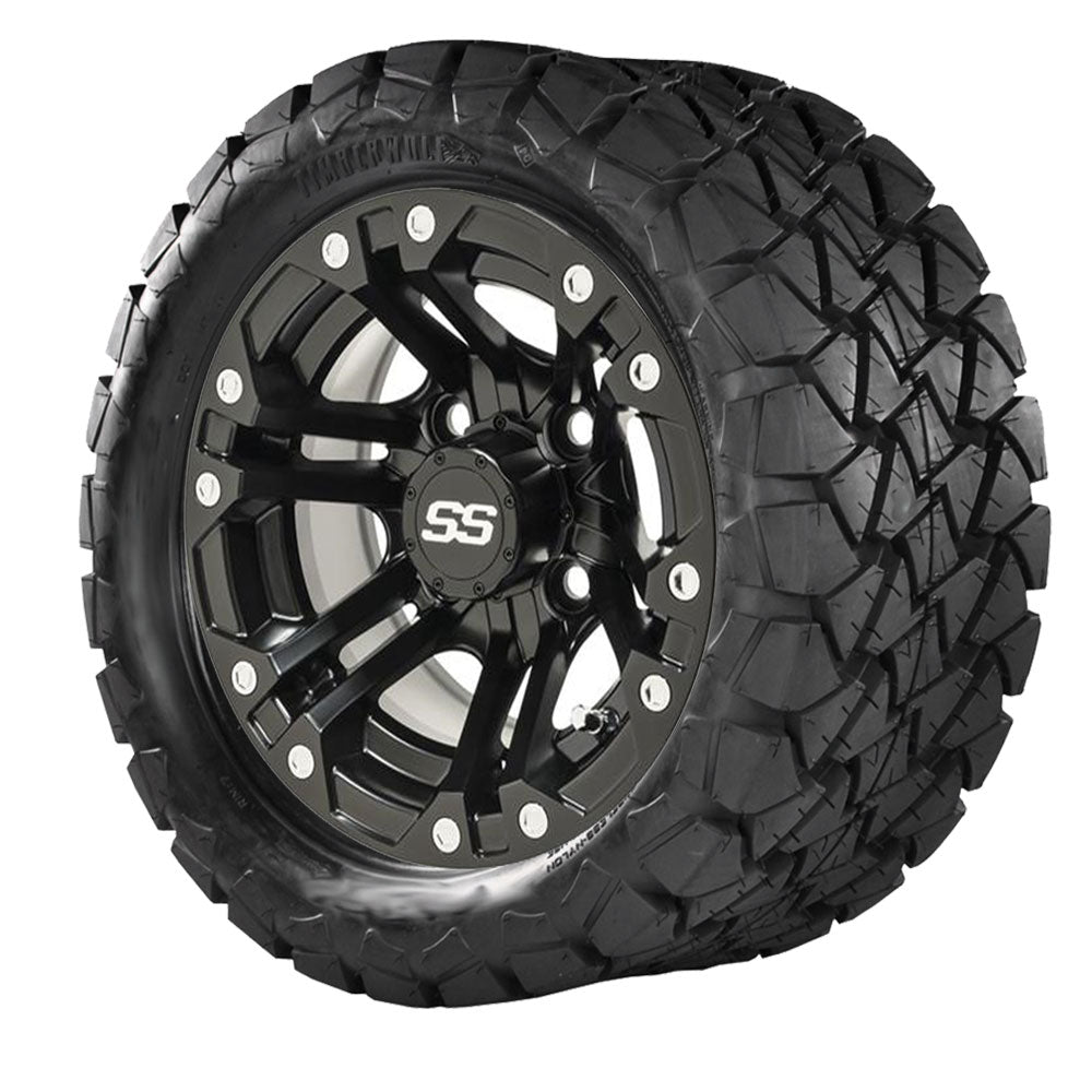 GTW Specter Matte Black Wheels with 22in Timberwolf Tires - 10 Inch