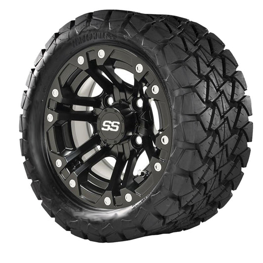 GTW Specter Matte Black Wheels with 22in Timberwolf Tires - 10 Inch