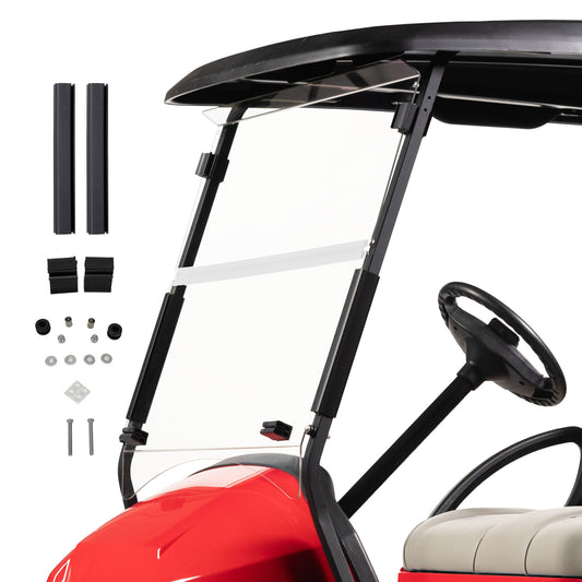 Club Car Precedent / Onward / Tempo Clear Folding Windshield | 1/4" Acrylic