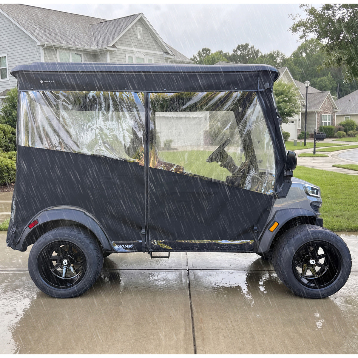 RedDot Chameleon 3-Sided Black Enclosure – Madjax Ascent 4-Passenger (Track Style)