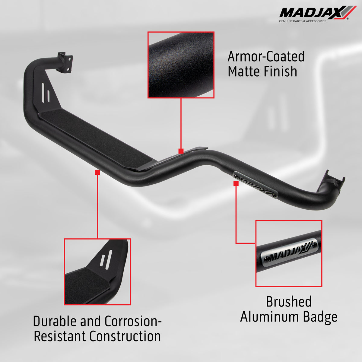 MadJax® Yamaha Drive2 Recon Step Bar with Brackets (Years 2017-Up)