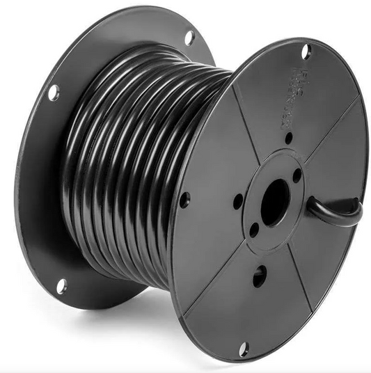 100' Spool 4-Gauge x 49-Strand Black Cable for Golf Carts