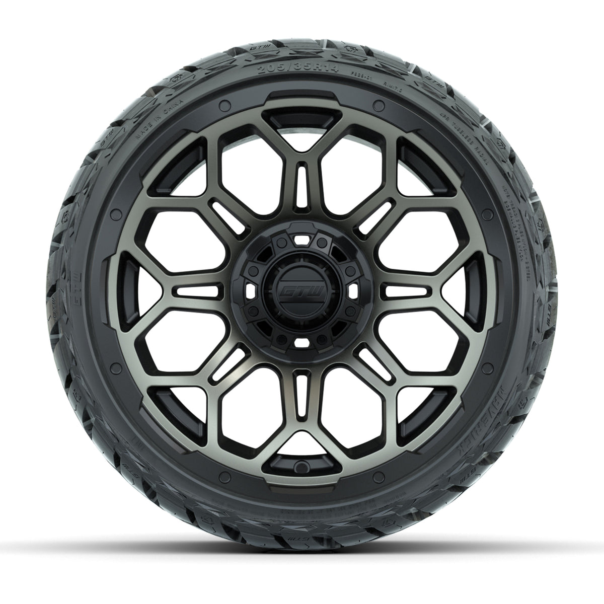 GTW Bravo Bronze 14" Wheels with 205/35-R14 Maverick Low-Profile All-Terrain Tires – Full Set
