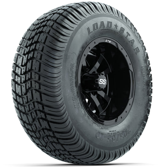 Set of (4) 10" GTW Storm Trooper Wheels with 205/65-10 Kenda Load Star Tires