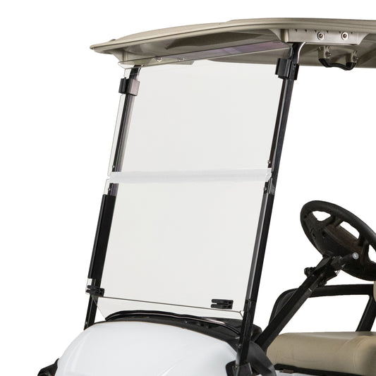RedDot Yamaha Drive2 Clear 1/4" Folding Windshield with Rubber Trim | 2017–Up