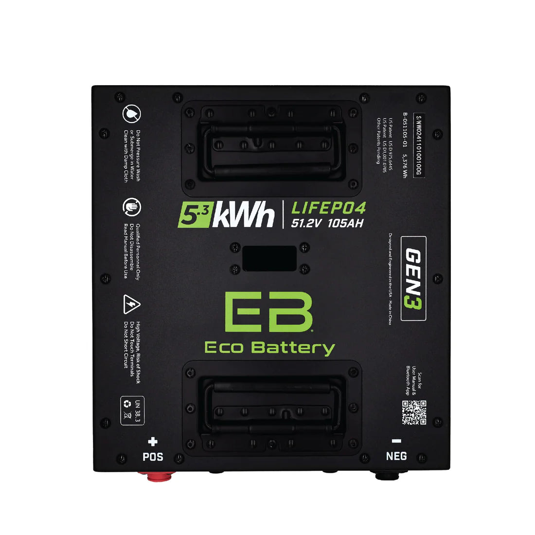 51V 105Ah LiFePO4 Golf Cart Battery Bundle – Club Car Precedent Tempo Gen3