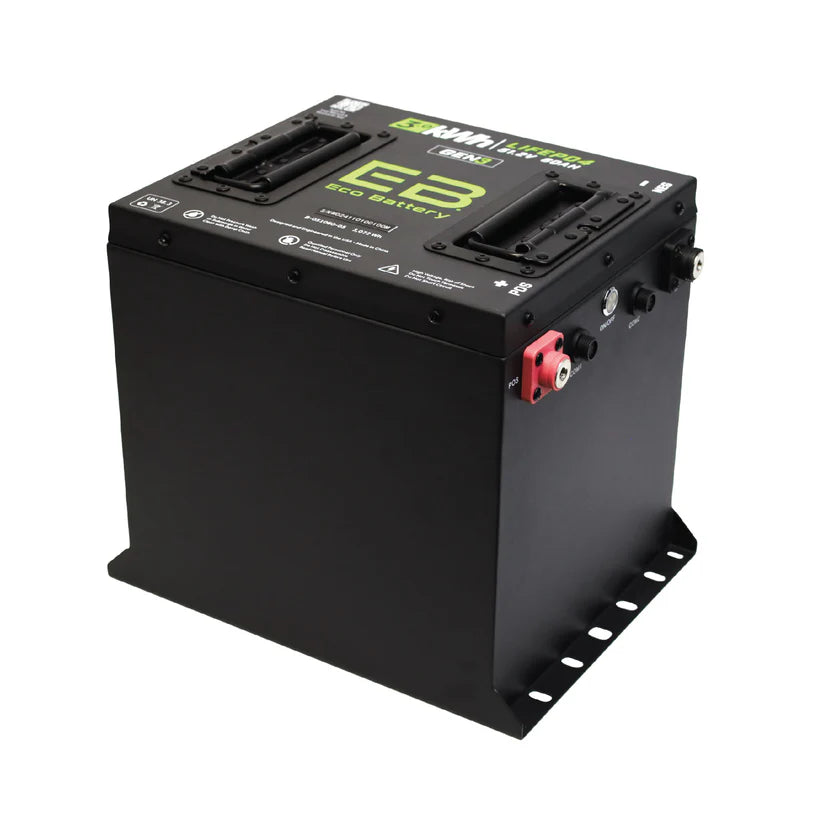 Eco Battery 51V 60Ah Lithium Golf Cart Battery with Charger - Cube Style Gen3