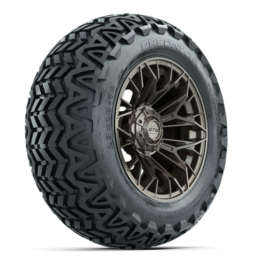 Set of (4) 14" GTW® Stellar Matte Bronze Wheels with 23x10-14 Predator All-Terrain Tires