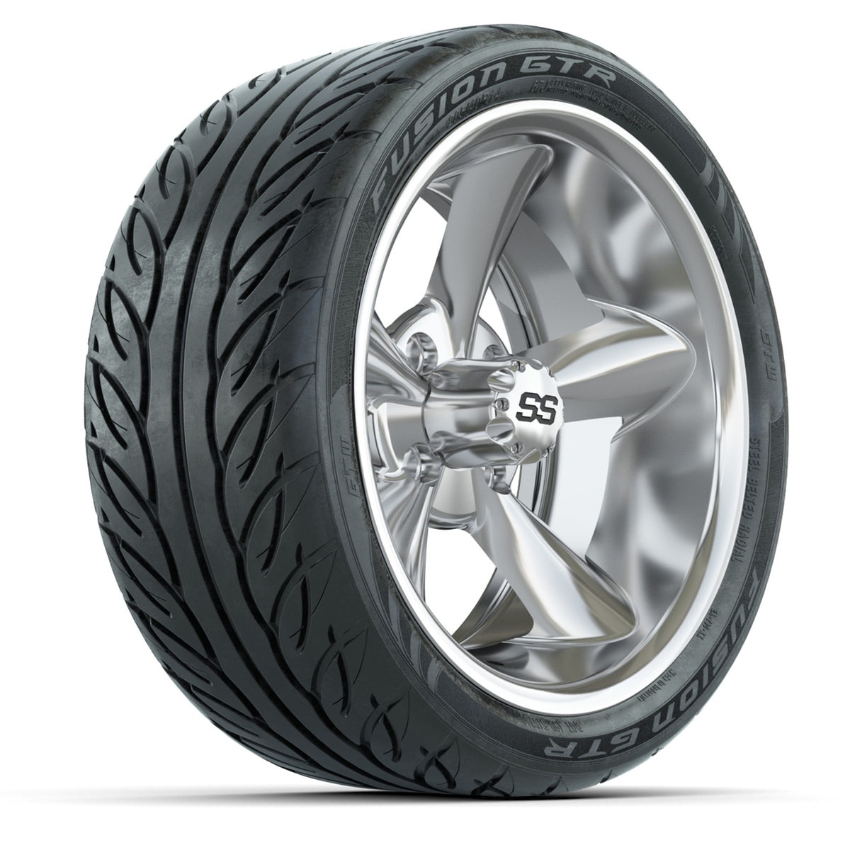 Set of (4) 14" GTW Godfather Wheels with 205/40-R14 Fusion GTR Street Tires