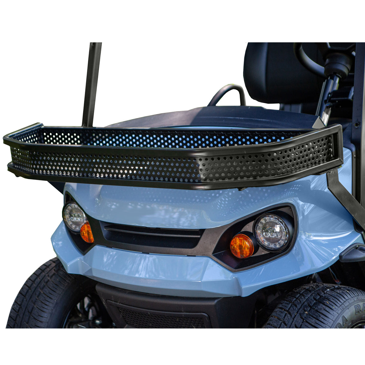 GTW Front-Mount Shooting Clays Basket Kit for EZGO Liberty (2021+) – Black Powder Coat