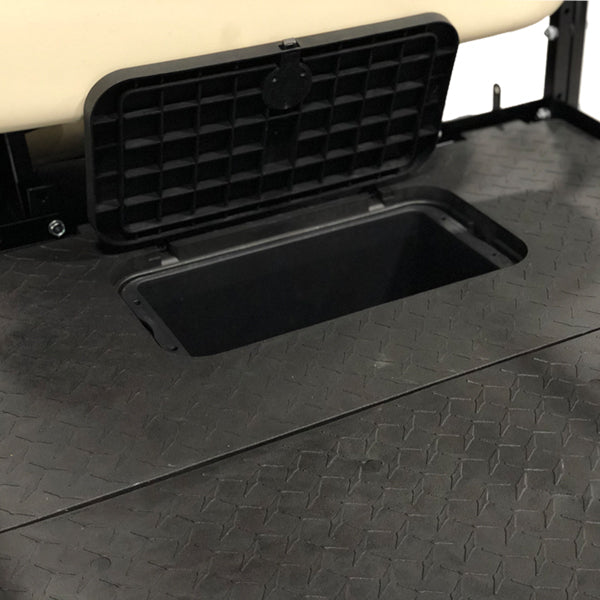 GTW MACH3 Rear Flip Seat for Club Car Precedent, Tempo, On - Black Cushions