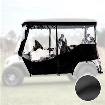 Icon i20 Black 4-Passenger Enclosure (3 Sided 2 passenger) -Track Style