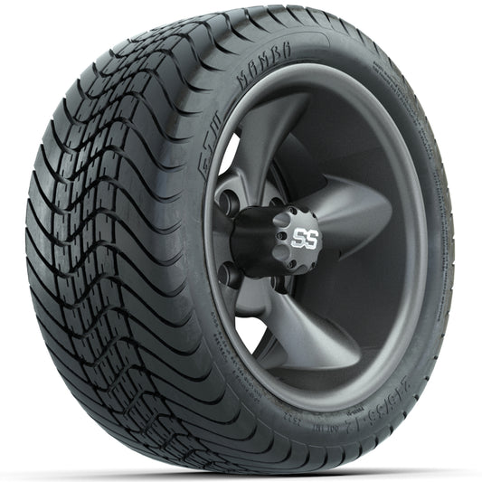Set of (4) 12" GTW Godfather Wheels with 215/35-12 GTW Mamba Street Tires