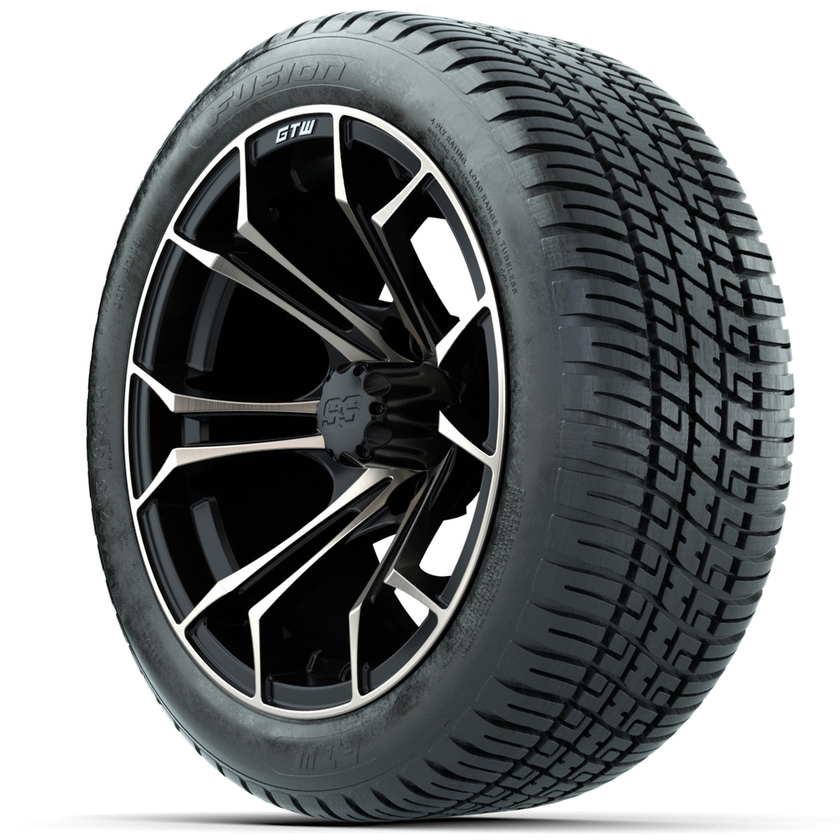 GTW Spyder Bronze/Matte Black 14" Wheels with 205/30-14 Fusion Street Tires Full Set