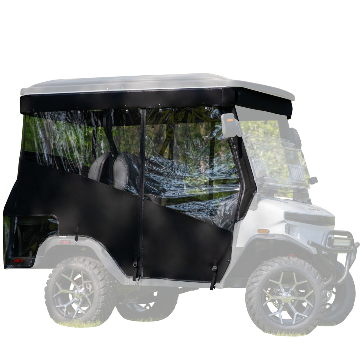 RedDot Denago Nomad XL 2+2 Black 3-Sided Track Style Enclosure & Valance