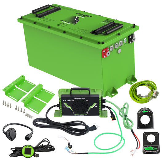 Bolt Energy 51.2V 105Ah Lithium Battery with CAN Adapter – Fits Epic FX20 & FX40 Golf Carts | 12-Year Warranty