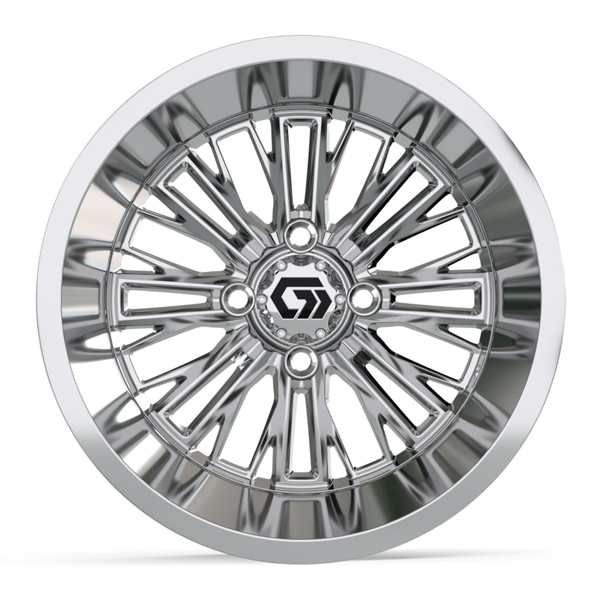 14″ GTW® Viper Chrome Ultra-Wide Wheel - Single | Deep Dish