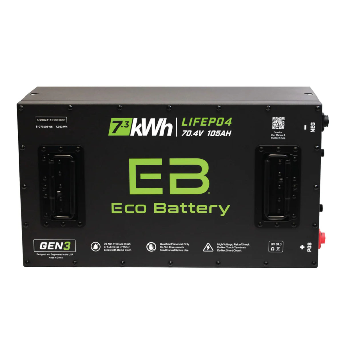 Eco Battery 70V 105Ah Lithium Golf Cart Battery Only - Gen3 (Battery Only, No Accessories)