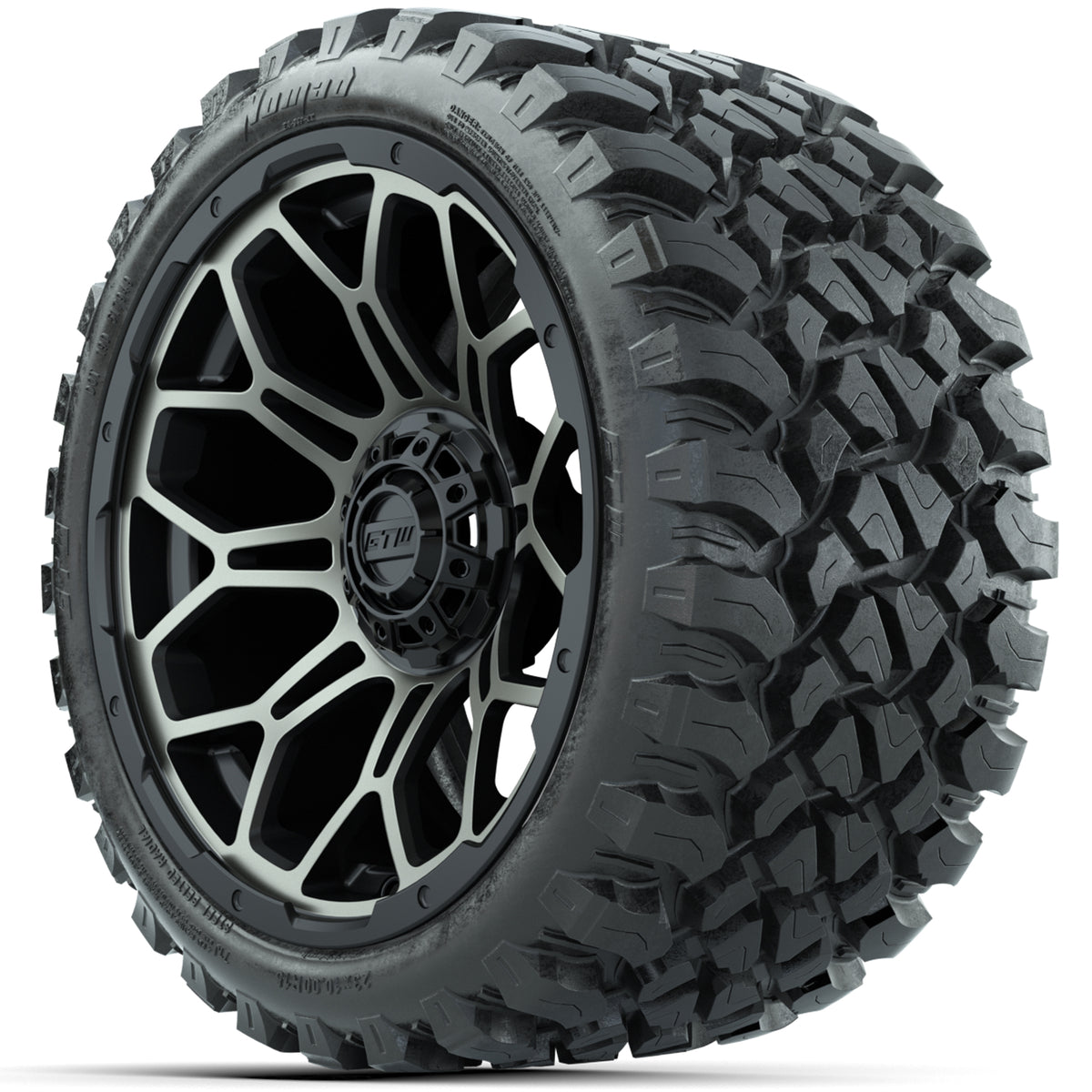 GTW Bravo Bronze 15" Wheels with 23x10-R15 Nomad All-Terrain Tires - Set of 4