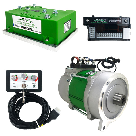 Navitas 440-Amp 4KW DC to AC Conversion Kit for Club Car Utility 48V (Curtis 1268 Non-ITS) – Bluetooth + OTF
