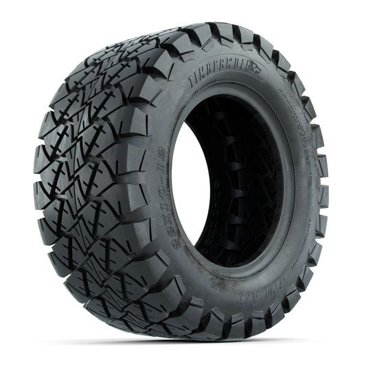 GTW Timberwolf 22x10-12 All-Terrain Golf Cart Tire, 4-Ply