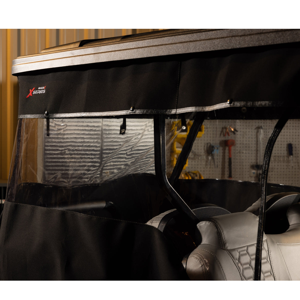 Track Style Black Enclosure – EZGO TXT/T48 2014+ (4 Passenger) w/ Versa Top
