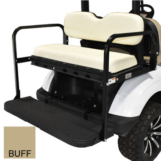GTW MACH3 Rear Flip Seat for Club Car Precedent, Tempo, Onward - Buff/tan