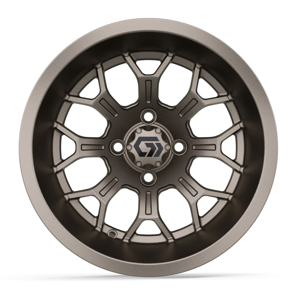 GTW® Viper Matte Bronze 14" Golf Cart Wheel - Single | Deep Dish