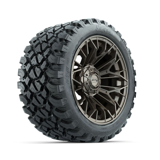Set of (4) 14" GTW® Stellar Matte Bronze Wheels with 23x10-R14 Nomad All-Terrain Tires