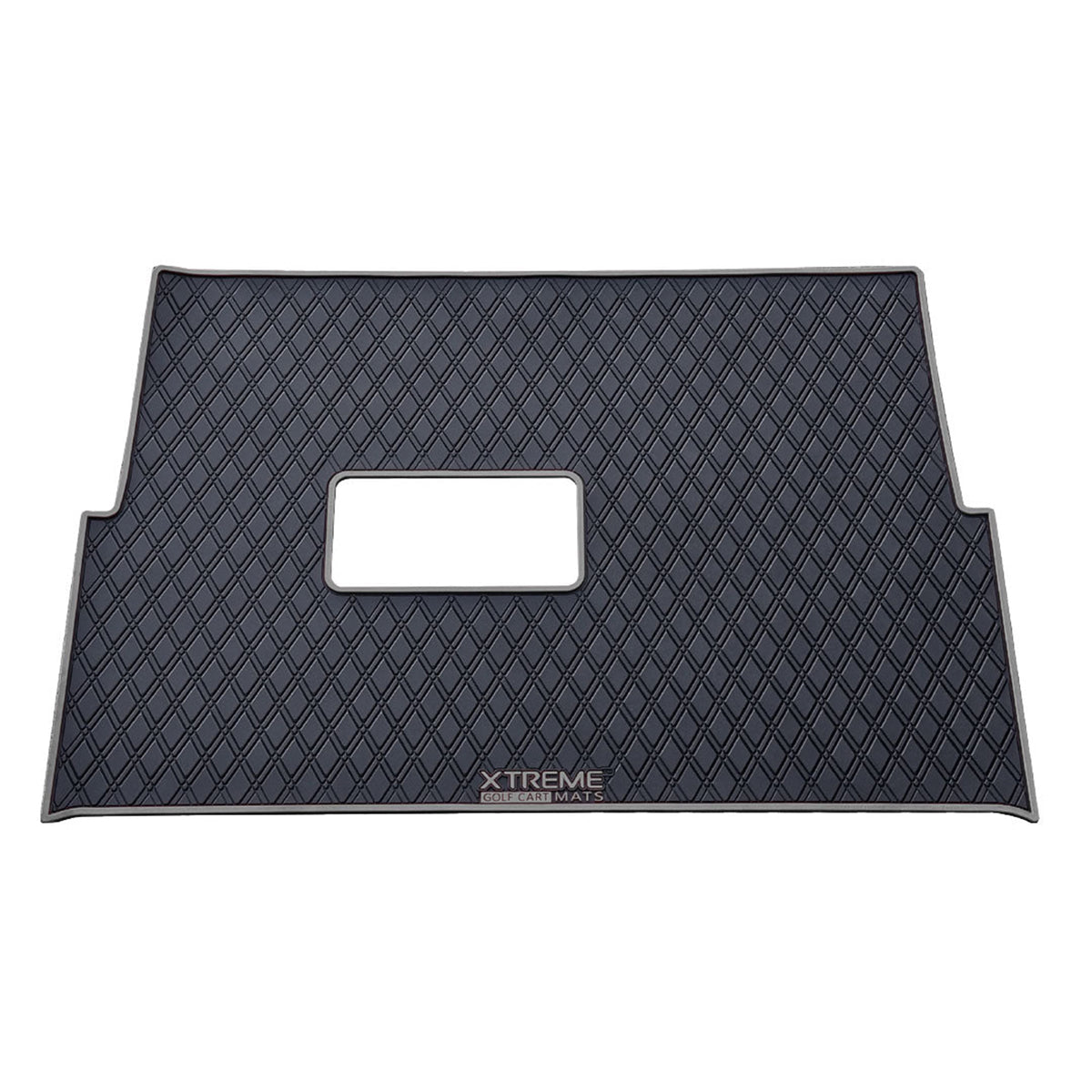 Xtreme Mats Full Coverage Golf Cart Floor Mat – Advanced EV Advent 4 | Black & Gray Trim
