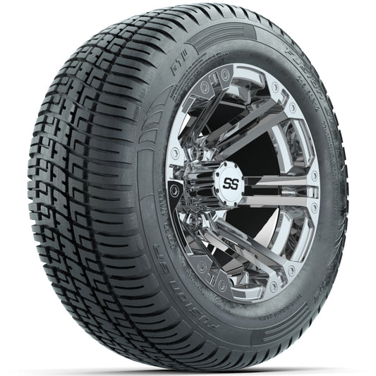 Set of (4) 12" GTW Specter Wheels with 215/50-R12 Fusion S/R Street Tires
