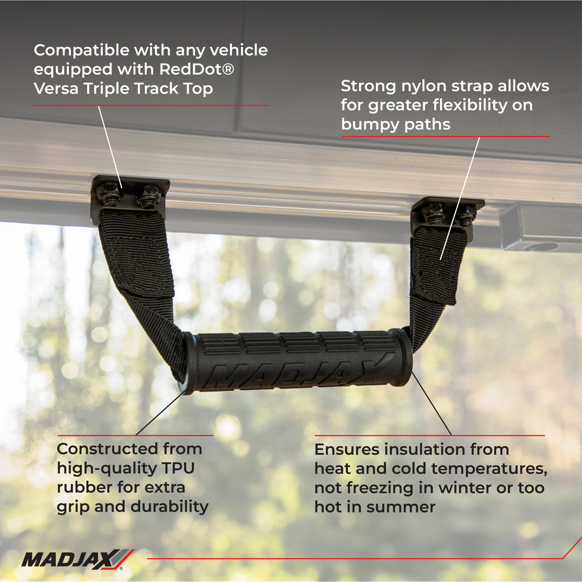 MadJax XSeries Storm Soft Style Grab Handle for 84" & 120" Versa top