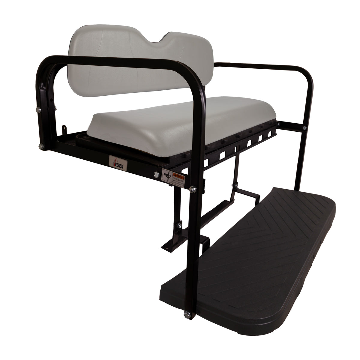 GTW MACH3 Rear Flip Seat Club Car Precedent, Tempo, Onward - Gray