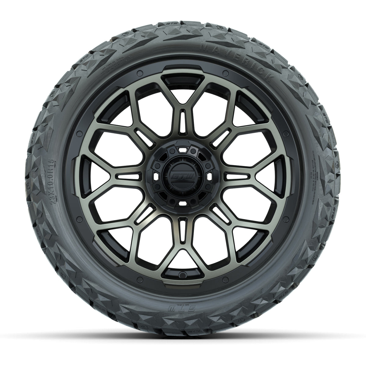 GTW Bravo Matte Bronze 15" Wheels with 23x10.00-R15 Maverick All-Terrain Tires – Full Set