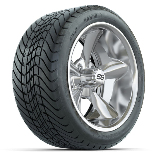 Set of (4) 14" GTW Godfather Wheels with 225/30-14 Mamba Street Tires