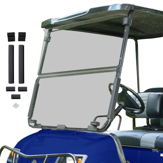 Yamaha G14 / G16 / G19 Tinted Folding Windshield | 3/16" Acrylic