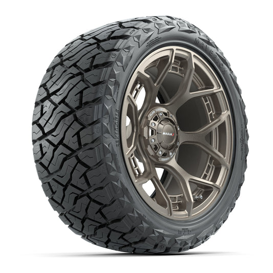 GTW MadJax® Flow Form Evolution Matte Bronze 15" Wheels with 23x10.00-R15 Maverick All-Terrain Tires – Full Set