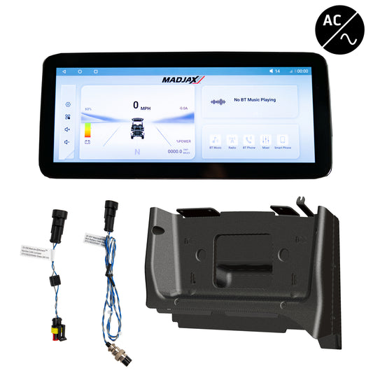 MadJax® Kinect™ Display Screen Kit for Club Car Precedent, Onward & Tempo — Bolt Battery, A/C Motor & Navitas TAC2 (2004-Up)