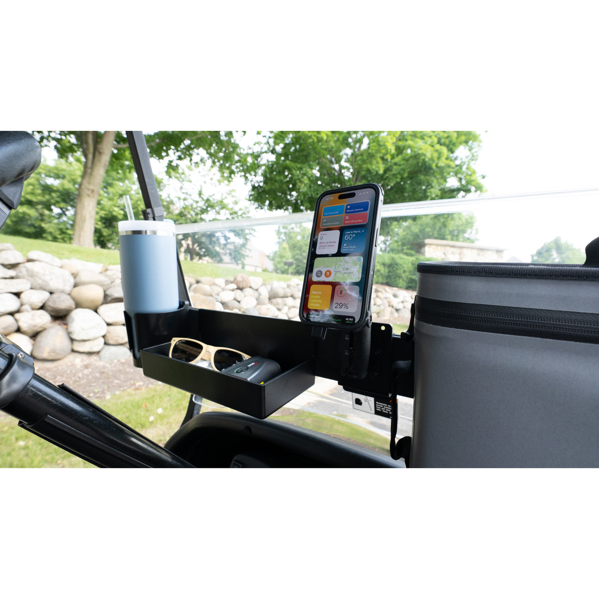 CADDYBAR™ Magnetic Phone Holder Attachment | Universal Golf Cart Mount