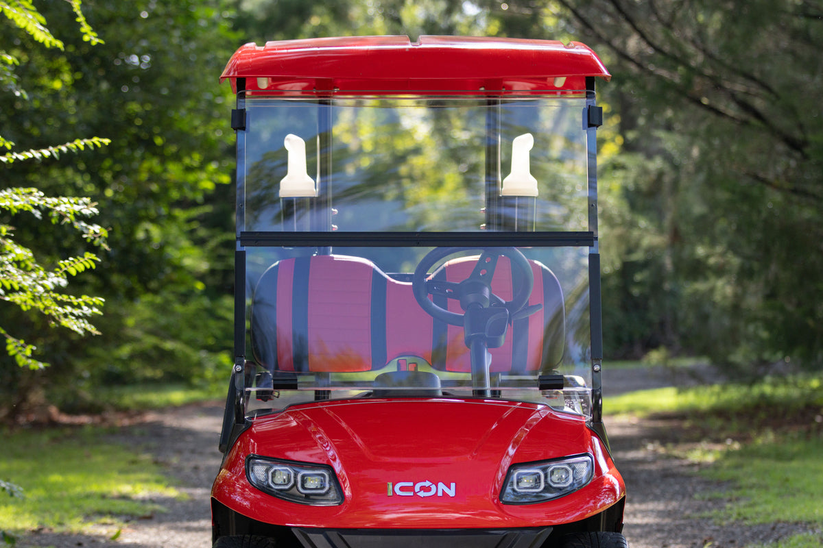 Clear DOT AS5 Folding Windshield for Street Legal Golf Carts | Choose Your Model